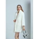 Winter Custom Puffer Down Coat  Faux Fox Fur Coat For Ladies