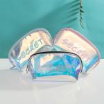 Transparent Holographic Cosmetic Bag for sale