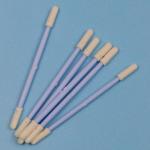 TX742 Lint Free Blue Handle Double Ended Mini Sponge Stick Compressed Small Cleanroom Foam Swab For Detailing Cleaning for sale