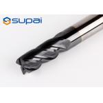 TiAin Coating Carbide Square End Mill For Stainless Steel 10mm 2 / 4 Flutes for sale