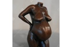 China Bronze Sculpture Pregnant Woman By Casting with Patina Finish supplier
