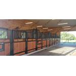 Bamboo Pine Infill Powder Coating Horse Stable Box With Roof