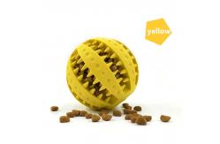 China 100g Rubber Pet Chew Toys Leak Resistant Watermelon Food Bite Ball Toy supplier