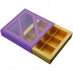Luxury Chocolate Food Packaging Box With Window CMYK/Pantone Printing 8 9 12 Grid Fold for sale