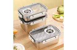 China 2L Stainless Steel Lunch Boxes Metal Food Containers With Refrigerator Safe supplier