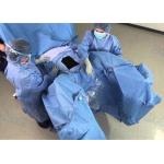 Surgical Laparoscopy Drape , Sterile Disposable Patient Drapes With ETO Blue Color for sale