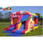 0.55mm PVC Tarpaulin Inflatable Bouncer Slide Beautiful Printing Bouncer Combo for sale