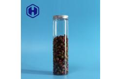 China 420ml Round Leak Proof Plastic Jar Long Bars Biscuits Packaging With Aluminum Lid supplier