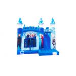 Inflatable Snow Ice Princess  Bounce House With Slide For Childrens for sale