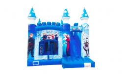 China Inflatable Snow Ice Princess  Bounce House With Slide For Childrens supplier