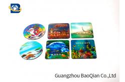 China Round / Square Shape Custom Drink Coasters 3D Lenticular UV Offset CMYK Printing supplier