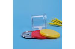 China Plastic 340ML Peel Off 22g Plastic Cookie Jar Containers supplier