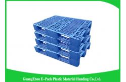 China Single Faced Steel Reinforced Rackable Plastic Pallets 1300*1100*160mm supplier