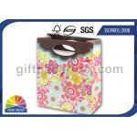 Cute Personalized Small Wrapping Paper Gift Bag with Die Cut Handle for Gift Packaging for sale