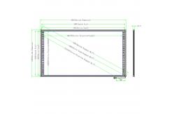 China 90 Inch Interactive Whiteboard Infrared Touch steel nano Surface Aluminum Alloy Frame supplier