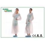 Waterproof Transparent Disposable Exam Gowns Outdoor For Adult , 0.017mm Thickness for sale