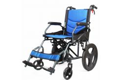 China Aluminium Lightweight Manual Folding Wheelchair with Solid Castor supplier