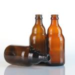 Embossed Large 12 Oz Glass Soda Bottles Recyclable For Beer Wine for sale