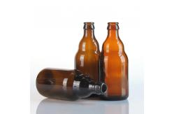 China Embossed Large 12 Oz Glass Soda Bottles Recyclable For Beer Wine supplier