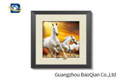 China 5D Effect Animals Lenticular Photo Printing , Horse Animal Print Lenticular MDF Frame supplier