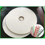 Eco - Friendly 60gsm 120gsm Straw Paper Rolls With FSC FDA For Strip Straws for sale
