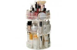 China Adjustable Acrylic 360 Degree Rotating Cosmetic Organizer 4 Tier supplier