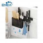 Wholesale Black Kitchen Knife Rack with Hooks for Kitchen Storage