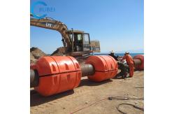 China Cylindrical PE PU Dredging Pipe Floats For Marine Applications supplier