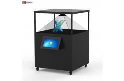China 360 Degree Transparent LCD Screen Showcase 3D Holographic Display Pyramid 80x80CM supplier