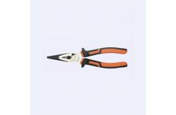 China Black Orange Burnished 8 Inch Long Head Pliers Wire Hose Clamp Tool supplier