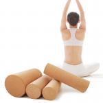 Customized Natural  Cork Massage Roller Cork Back Roller Yoga Fitness Balance Board for sale