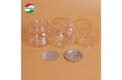 China 500ML PET Bottle Plastic Clear Cylinder Sealed Jar With Screw Lid HYP500-40g supplier