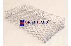 China Latvia Permeable Gabion Wire Baskets For Embankment Aperture 60×80mm supplier