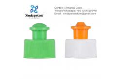 China Custom Detergent Push-Pull Cap PP Screw Cap With Liner supplier