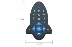 China Shaped MHC Silicone Baby Teether Remote Control For Chew Toys supplier