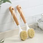 Kitchen Sink Household Cleaning Bamboo Dish Brush Natural Scrub Cleaning for sale