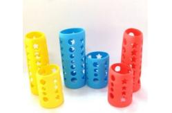 China Custom BPA Free 240ml Or 120ml Silicone Baby Bottle Cover supplier