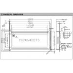 192*64 Graphic FSTN LCD Module AT0107 With Backlight Wide Temperature Industrial Display