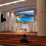 Fixed Interior Advertising LED Screen Panel P1.25 P2 P2.5 Indoor LED Video Wall For Church for sale