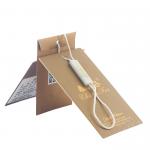 Custom Pinted Paper Clothing Tags And Labels Maker With Small Paper Pouch for sale