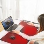Leather Electric Heating Desk Pad With 45degrees Temperature Sheerfond for sale