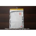 Small Compounded Clear Poly Bags With Hangers Or Hook For T – Shirt / Sleeve for sale