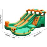0.55mm PVC Water Slide Inflatable For Kids Bounce House Blow Up Water Park With 2 Slides for sale