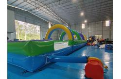 China OEM/ODM Commercial Inflatable Water Slides Inflatable Water Slip With Pool supplier