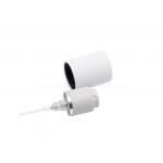 Crimp Perfume Sprayer Pump With White Actuator Cosmetic Aluminum With Collar