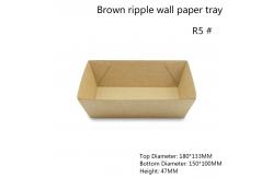China Flexo Printing Leakage Proof Paper Disposable Serving Tray supplier