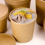 Food Grade Paper Soup Container With Lid Soup Bowl Soup Packaging