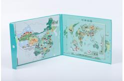 China Customized World Magnetic Map Puzzle Jigsaw Block For Kids supplier