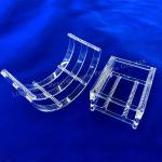 Factory Custom Semiconductor High Temperature Corrosion Resistant Quartz Slotted Rod Quartz Boat for sale