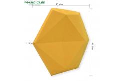 China Hexagon 3D Pet Polyester Fiber Acoustic For Wall Covering supplier